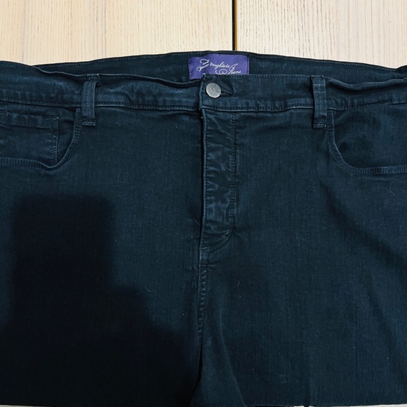 NYDJ not your daugthers Jeans 18W Black lift tuck studded Cowgirl Western Goth - Picture 9 of 14